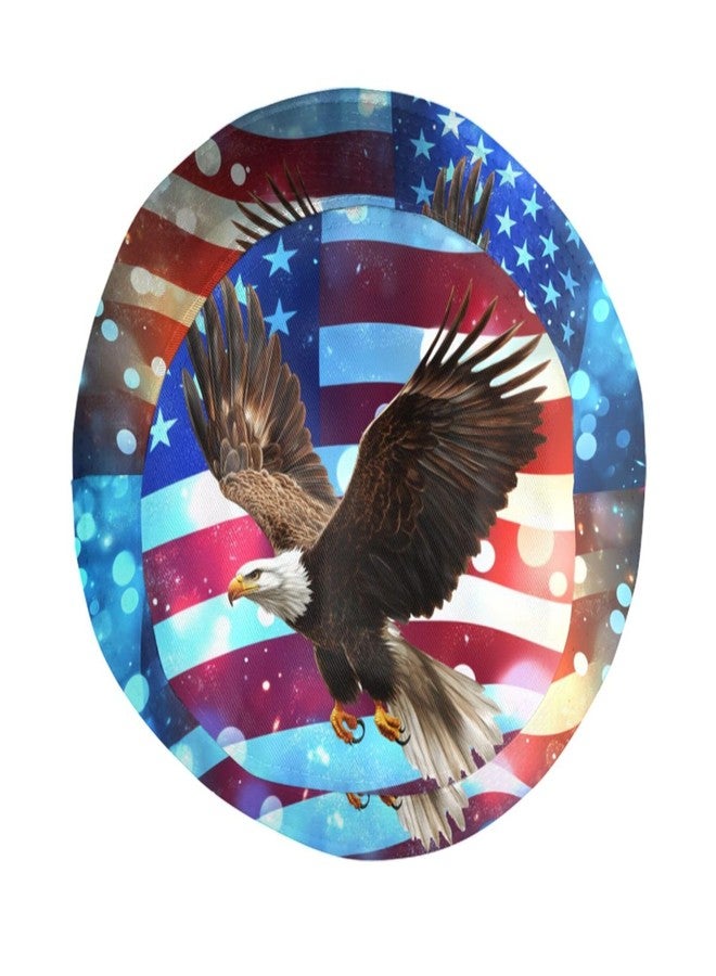 Krirteh America Bald Eagle Bucket Hat for Women Men Summer Travel Beach Sun Cap Patriotic USA Flag Hat Outdoor Fisherman Hat Unisex - Image 4